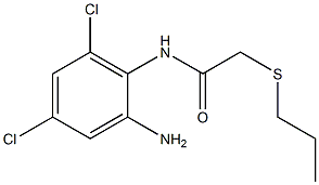 N-(2-amino-4,6-dichlorophenyl)-2-(propylsulfanyl)acetamide