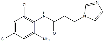 N-(2-amino-4,6-dichlorophenyl)-3-(1H-imidazol-1-yl)propanamide Structure