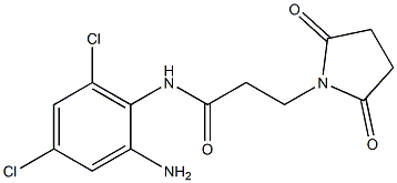 N-(2-amino-4,6-dichlorophenyl)-3-(2,5-dioxopyrrolidin-1-yl)propanamide Structure