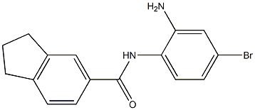 N-(2-amino-4-bromophenyl)-2,3-dihydro-1H-indene-5-carboxamide Structure