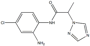N-(2-amino-4-chlorophenyl)-2-(1H-1,2,4-triazol-1-yl)propanamide Struktur