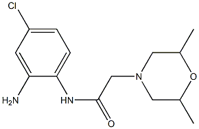 N-(2-amino-4-chlorophenyl)-2-(2,6-dimethylmorpholin-4-yl)acetamide Structure