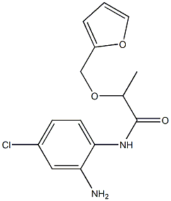 N-(2-amino-4-chlorophenyl)-2-(2-furylmethoxy)propanamide Struktur