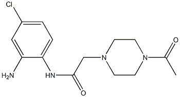 N-(2-amino-4-chlorophenyl)-2-(4-acetylpiperazin-1-yl)acetamide Structure