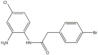 N-(2-amino-4-chlorophenyl)-2-(4-bromophenyl)acetamide Struktur