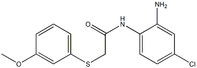 N-(2-amino-4-chlorophenyl)-2-[(3-methoxyphenyl)sulfanyl]acetamide Structure