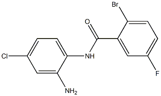 N-(2-amino-4-chlorophenyl)-2-bromo-5-fluorobenzamide Struktur