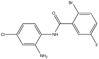 N-(2-amino-4-chlorophenyl)-2-bromo-5-fluorobenzamide 化学構造式