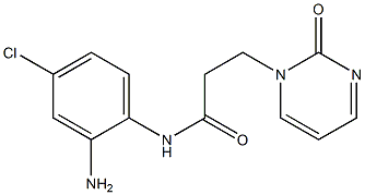 N-(2-amino-4-chlorophenyl)-3-(2-oxopyrimidin-1(2H)-yl)propanamide,,结构式