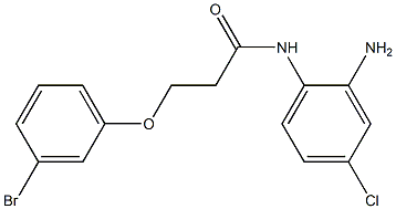 N-(2-amino-4-chlorophenyl)-3-(3-bromophenoxy)propanamide 结构式