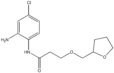 N-(2-amino-4-chlorophenyl)-3-(oxolan-2-ylmethoxy)propanamide,,结构式