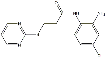 N-(2-amino-4-chlorophenyl)-3-(pyrimidin-2-ylsulfanyl)propanamide|