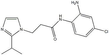 N-(2-amino-4-chlorophenyl)-3-[2-(propan-2-yl)-1H-imidazol-1-yl]propanamide Struktur