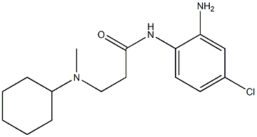 N-(2-amino-4-chlorophenyl)-3-[cyclohexyl(methyl)amino]propanamide Struktur