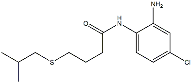 N-(2-amino-4-chlorophenyl)-4-[(2-methylpropyl)sulfanyl]butanamide Structure