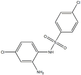 N-(2-amino-4-chlorophenyl)-4-chlorobenzene-1-sulfonamide 化学構造式