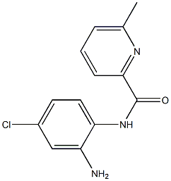 N-(2-amino-4-chlorophenyl)-6-methylpyridine-2-carboxamide,,结构式