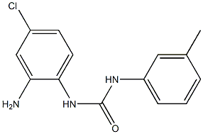 N-(2-amino-4-chlorophenyl)-N'-(3-methylphenyl)urea 化学構造式