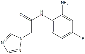 N-(2-amino-4-fluorophenyl)-2-(1H-1,2,4-triazol-1-yl)acetamide Structure
