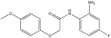 N-(2-amino-4-fluorophenyl)-2-(4-methoxyphenoxy)acetamide Struktur