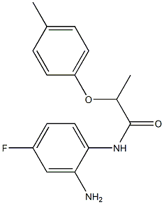 N-(2-amino-4-fluorophenyl)-2-(4-methylphenoxy)propanamide,,结构式