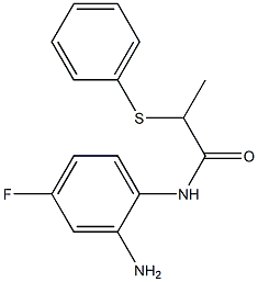 N-(2-amino-4-fluorophenyl)-2-(phenylsulfanyl)propanamide