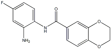 N-(2-amino-4-fluorophenyl)-2,3-dihydro-1,4-benzodioxine-6-carboxamide Structure