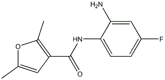 N-(2-amino-4-fluorophenyl)-2,5-dimethyl-3-furamide Structure