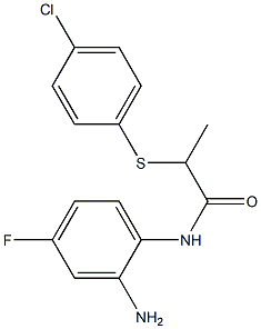 N-(2-amino-4-fluorophenyl)-2-[(4-chlorophenyl)sulfanyl]propanamide Structure