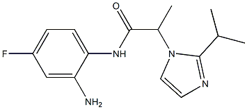 N-(2-amino-4-fluorophenyl)-2-[2-(propan-2-yl)-1H-imidazol-1-yl]propanamide