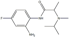 N-(2-amino-4-fluorophenyl)-2-[isopropyl(methyl)amino]propanamide Structure