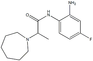 N-(2-amino-4-fluorophenyl)-2-azepan-1-ylpropanamide 化学構造式