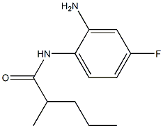 N-(2-amino-4-fluorophenyl)-2-methylpentanamide 结构式