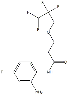 N-(2-amino-4-fluorophenyl)-3-(2,2,3,3-tetrafluoropropoxy)propanamide 结构式