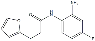 N-(2-amino-4-fluorophenyl)-3-(furan-2-yl)propanamide Struktur