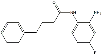 N-(2-amino-4-fluorophenyl)-4-phenylbutanamide 结构式