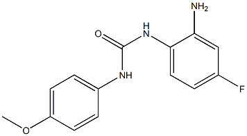 N-(2-amino-4-fluorophenyl)-N'-(4-methoxyphenyl)urea Struktur