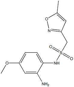 N-(2-amino-4-methoxyphenyl)-1-(5-methyl-1,2-oxazol-3-yl)methanesulfonamide Structure