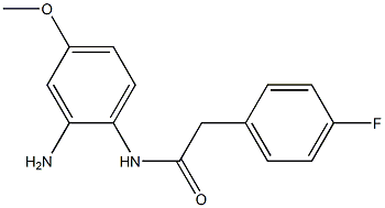 N-(2-amino-4-methoxyphenyl)-2-(4-fluorophenyl)acetamide,,结构式