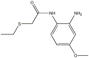 N-(2-amino-4-methoxyphenyl)-2-(ethylsulfanyl)acetamide,,结构式