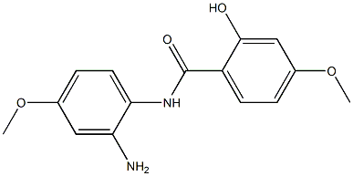 N-(2-amino-4-methoxyphenyl)-2-hydroxy-4-methoxybenzamide Struktur