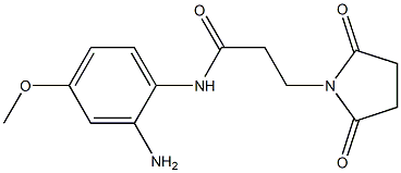 N-(2-amino-4-methoxyphenyl)-3-(2,5-dioxopyrrolidin-1-yl)propanamide 结构式