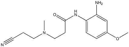 N-(2-amino-4-methoxyphenyl)-3-[(2-cyanoethyl)(methyl)amino]propanamide,,结构式