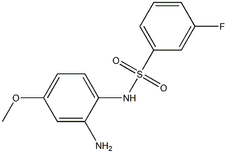 N-(2-amino-4-methoxyphenyl)-3-fluorobenzenesulfonamide 结构式