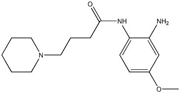 N-(2-amino-4-methoxyphenyl)-4-piperidin-1-ylbutanamide 化学構造式