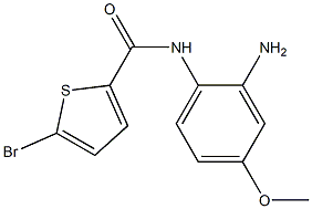 N-(2-amino-4-methoxyphenyl)-5-bromothiophene-2-carboxamide Struktur