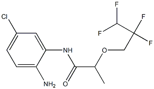 N-(2-amino-5-chlorophenyl)-2-(2,2,3,3-tetrafluoropropoxy)propanamide 化学構造式