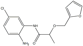 N-(2-amino-5-chlorophenyl)-2-(2-furylmethoxy)propanamide 化学構造式