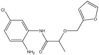 N-(2-amino-5-chlorophenyl)-2-(2-furylmethoxy)propanamide Struktur