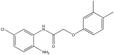 N-(2-amino-5-chlorophenyl)-2-(3,4-dimethylphenoxy)acetamide 化学構造式